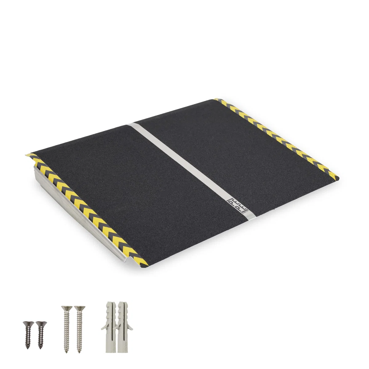 PEPE Mobility Rampa Silla de Ruedas 7, 8, 9, 10, 11, 12, 13, 14, 15 cm Alto, Anchura 81 cm, Superficie Antideslizante, Ideal Escalón y Bordillos, Soporta 272 kg, Salva Escalones