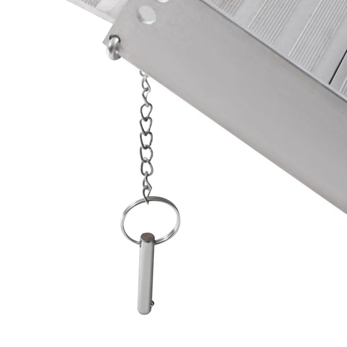 HOMCOM Rampa para Sillas de Ruedas Plegable, 61 cm, Carga 270 kg, Rampa Portátil de Aluminio Antideslizante con Bordes de Seguridad y Asa, para Escaleras, Puertas, Discapacitados