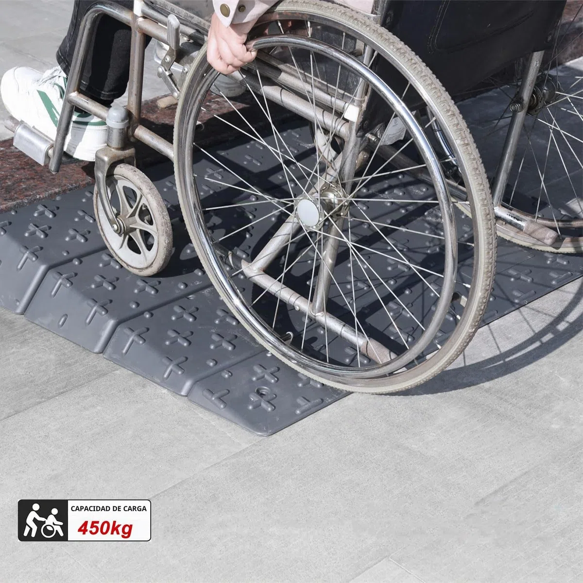 Rampa Modular portátil para sillas de Ruedas, Scooters y peatones