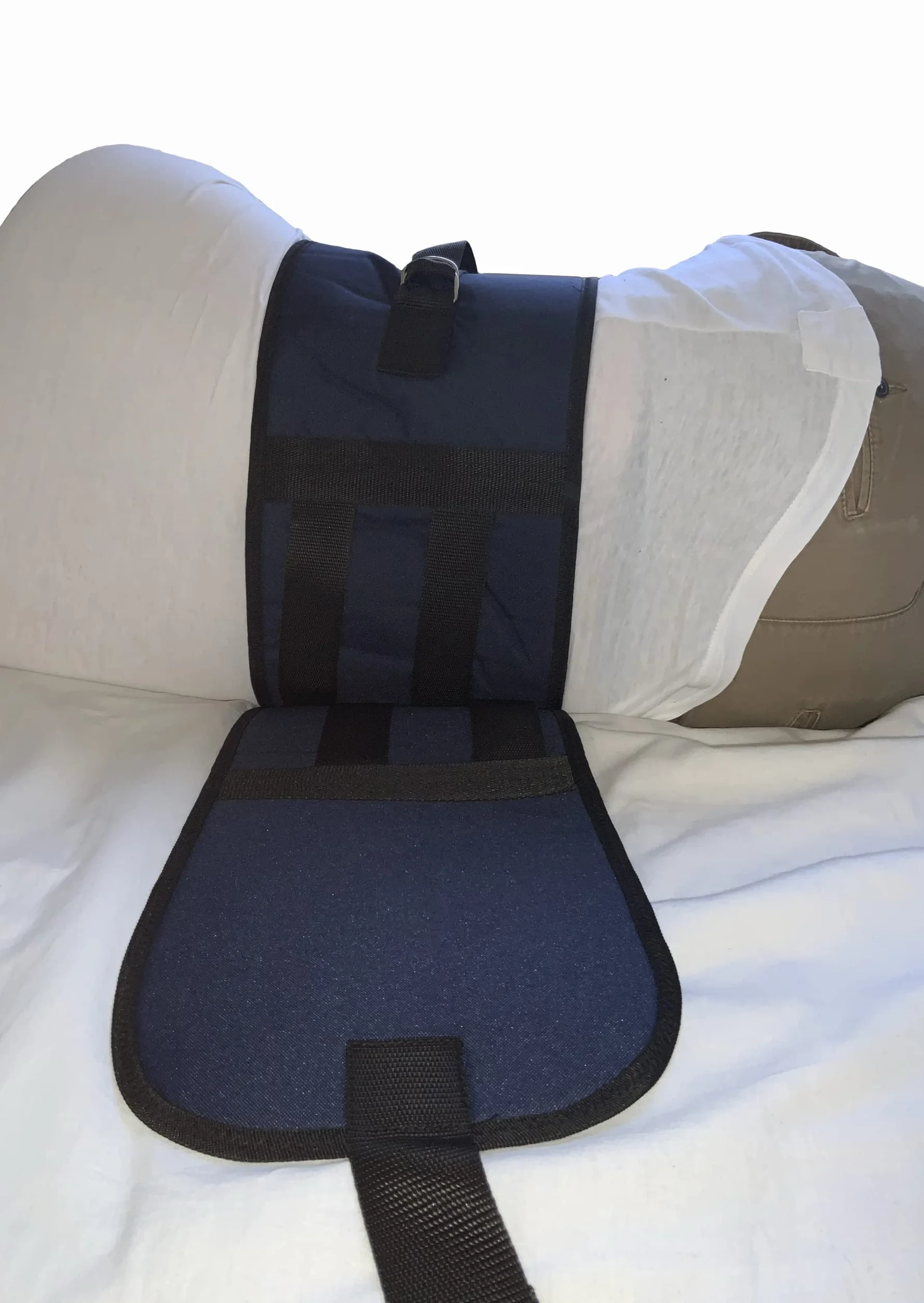 Cinturón Abdominal para cama- Sujeción para Cama adulto con cierre de velcro para camas de 090 a 150 Cm con fijación al sommier.