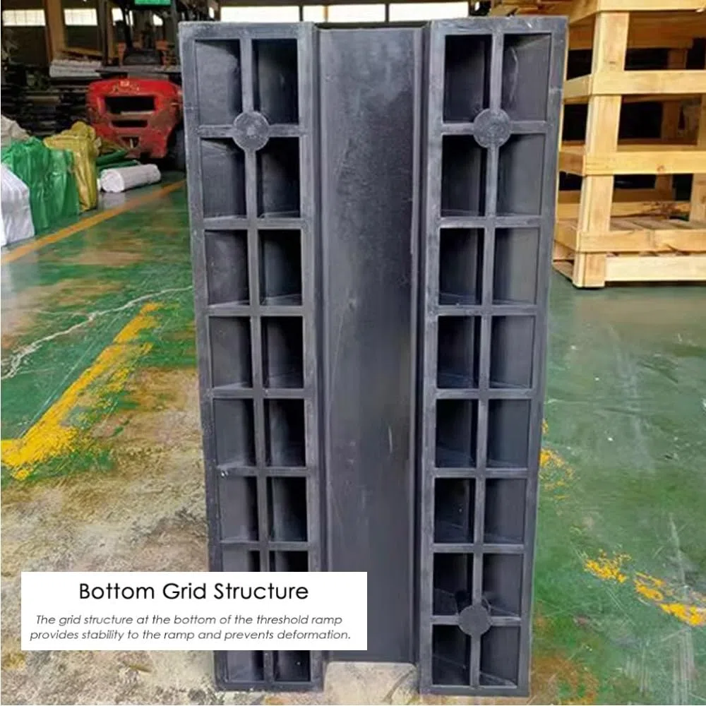 Rampa De Umbral Puente, Goma Rampa para Silla De Ruedas, Superficie Antideslizante,rampa De Elevación, para Hogar/supermercados/fábri(80 * 45 * 10cm)