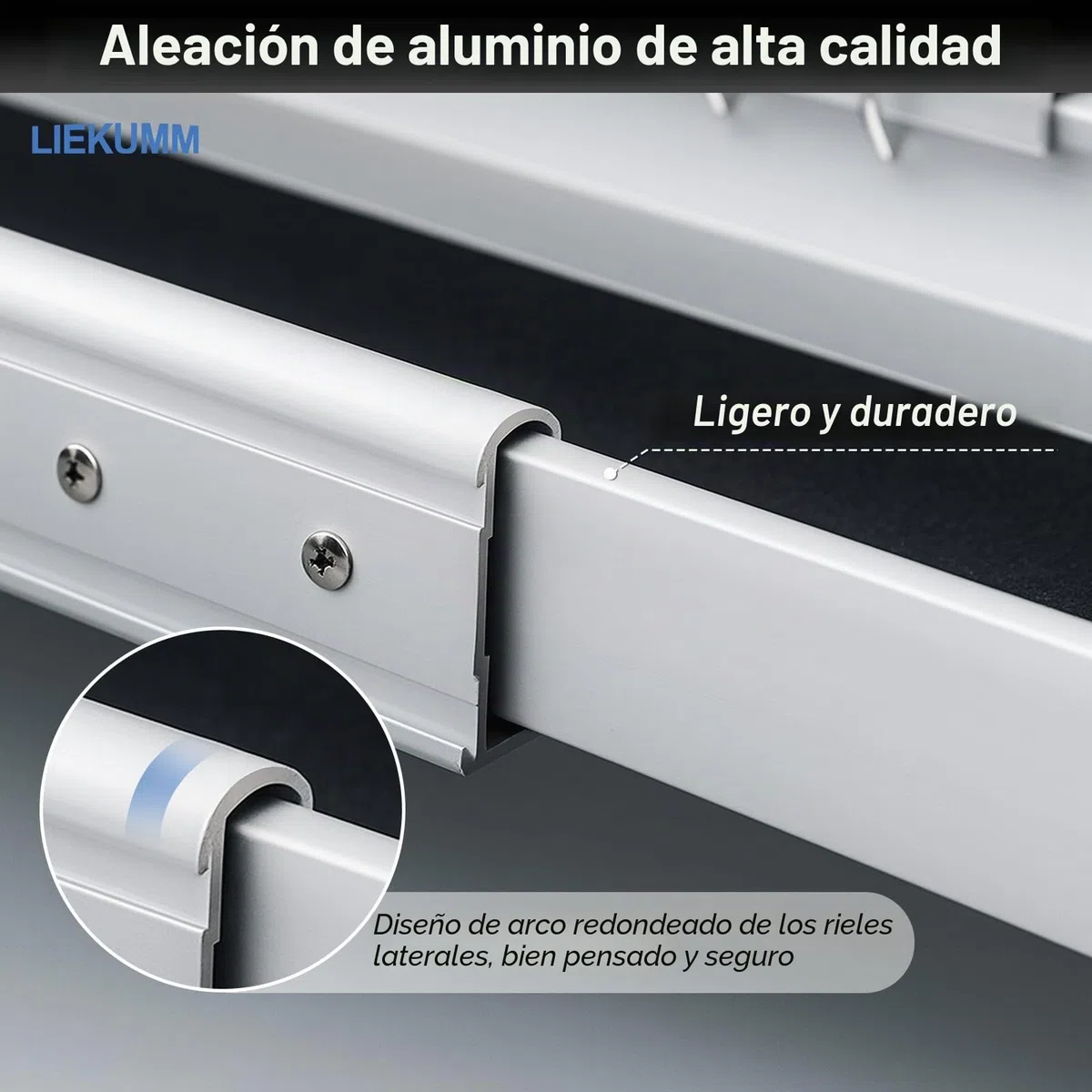 LIEKUMM 2 x 77,5-122,5 cm Rampas Telescópicas para Sillas de Ruedas, Capacidad Carga de 300 kg Rampa Silla de Ruedas Ajustable, Rampa de Acceso para Escaleras, Bordillos, Scooters y Bicicletas