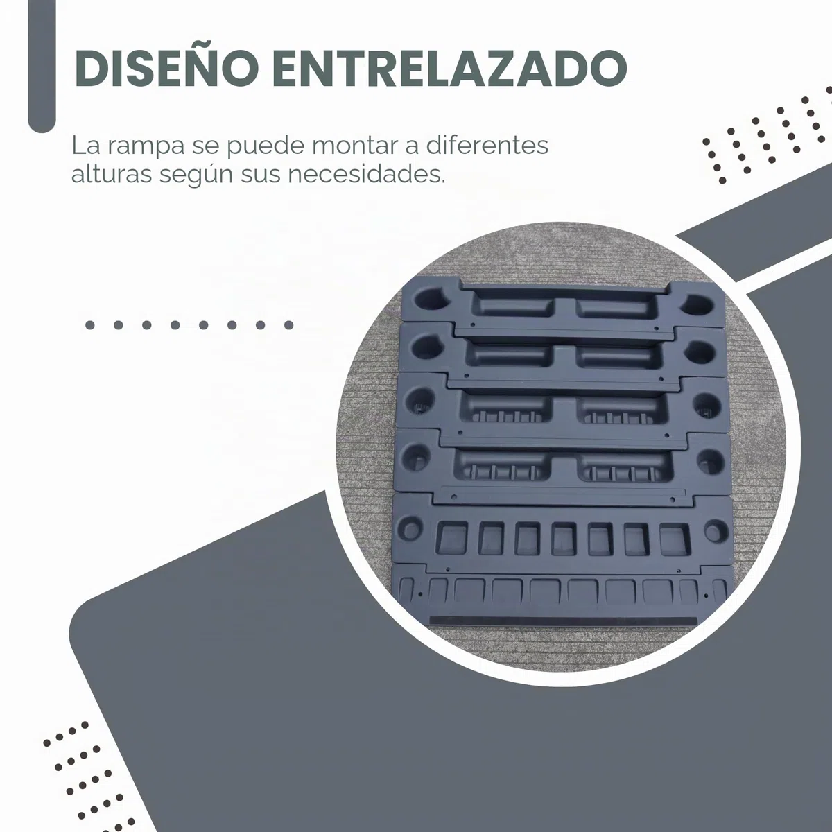Rampa Modular portátil para sillas de Ruedas, Scooters y peatones